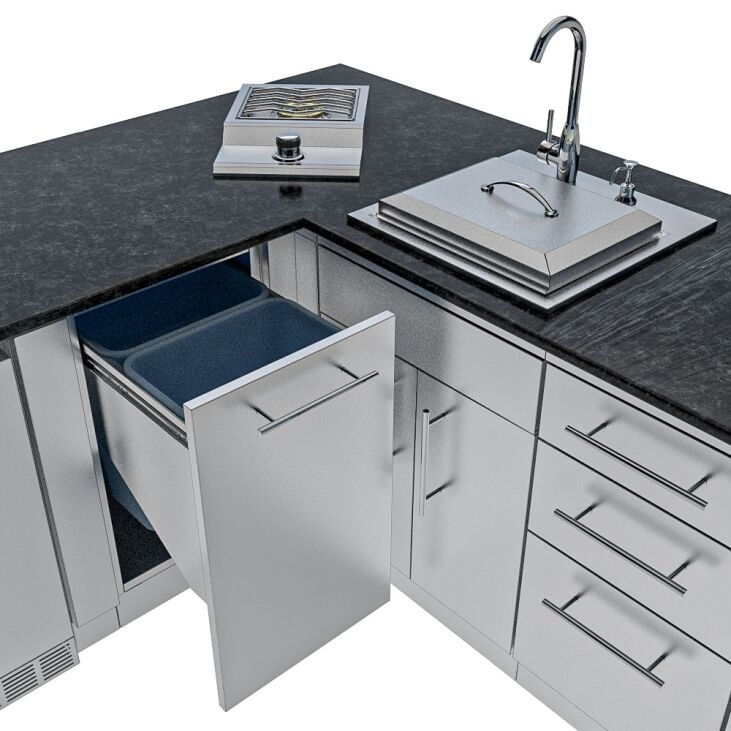 Sunstone THE TEXAS TANGO 19FT Outdoor Cabinet large Island Package – SCPTXTANGO19