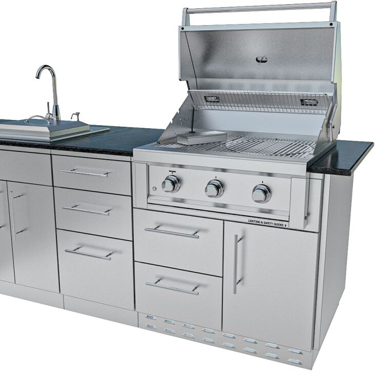 Sunstone THE TEXAS TANGO 19FT Outdoor Cabinet large Island Package – SCPTXTANGO19