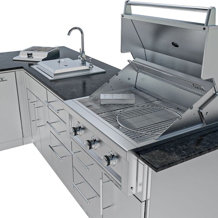 Sunstone THE TEXAS TANGO 19FT Outdoor Cabinet large Island Package – SCPTXTANGO19