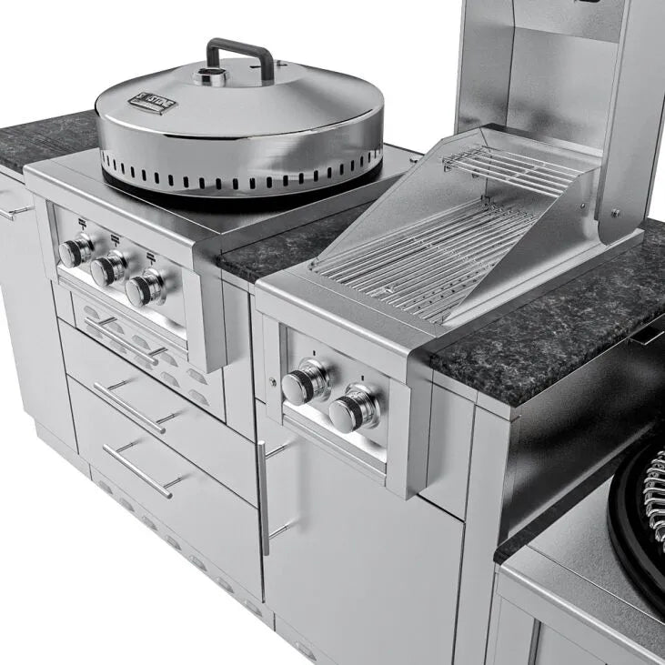 Sunstone THE TEXCAJUN 9FT Outdoor Cabinet Cajun Specialty Island Package – SCPTEXCAJUN9