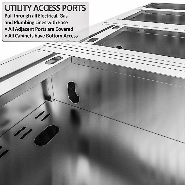 Sunstone THE CAPRICE 6 FT 4 IN Grill & Bar Sink Outdoor Island Package – SCPCAPRICE6.4