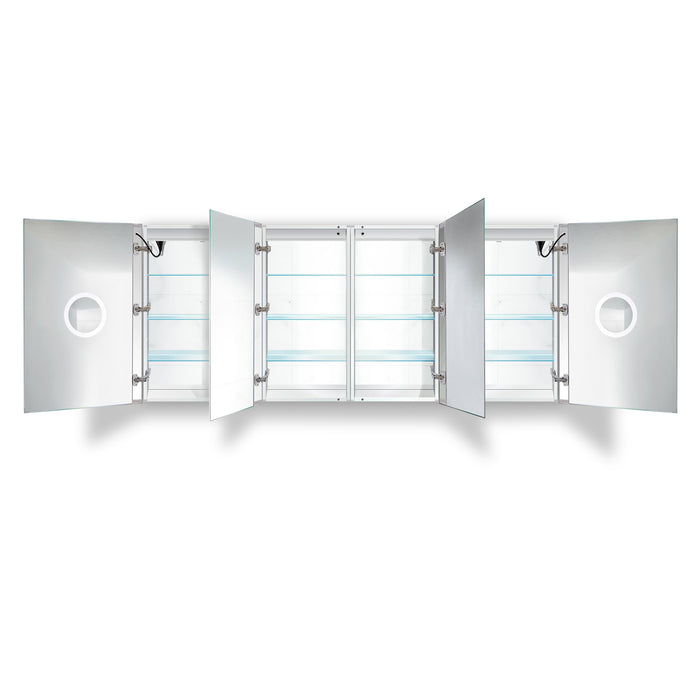 Krugg Svange 8436DLLRR 84″ X 36″ LED Medicine Cabinet w/Dimmer & Defogger