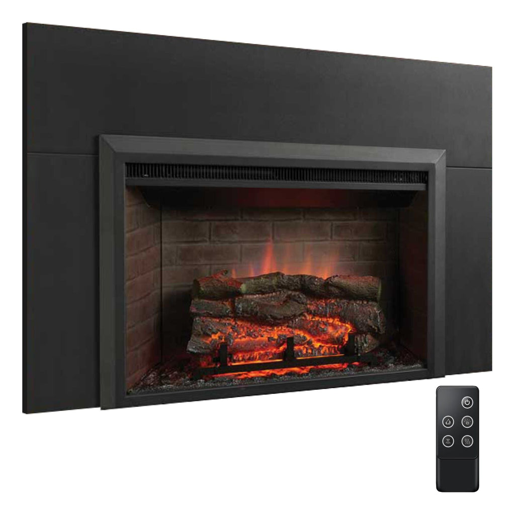 SimpliFire 32-In Built-In Electric Fireplace Insert with Large Surround Trim GI-32-ZC-LS