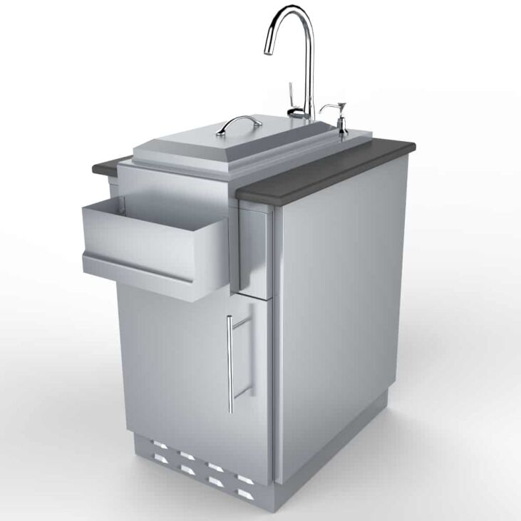 Sunstone 20″ Appliance Cabinet for UpTo 14-1/2 In. Cut-Out Width Appliance or BarStation w/Left Swing Door – SAC20CSDL