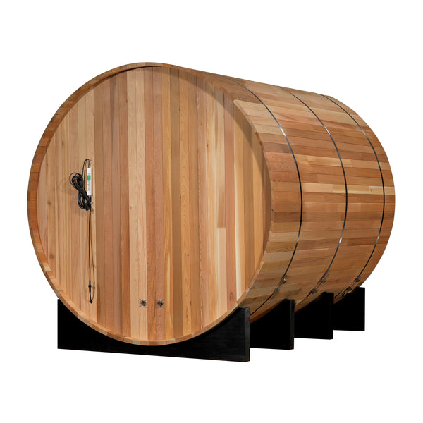 Golden Designs "Marstrand" 6 Person Barrel Traditional Steam Sauna - Canadian Red Cedar GDI-SJ-2006-CED