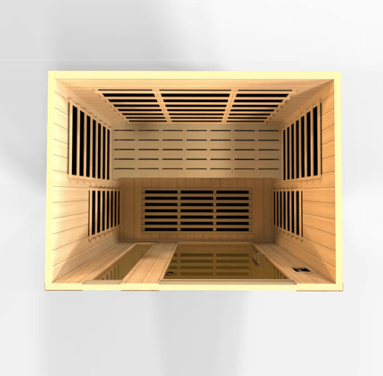 Golden Designs Dynamic Lugano Elite 3-Person Ultra Low EMF FAR Infrared Sauna  DYN-6336-02 Elite