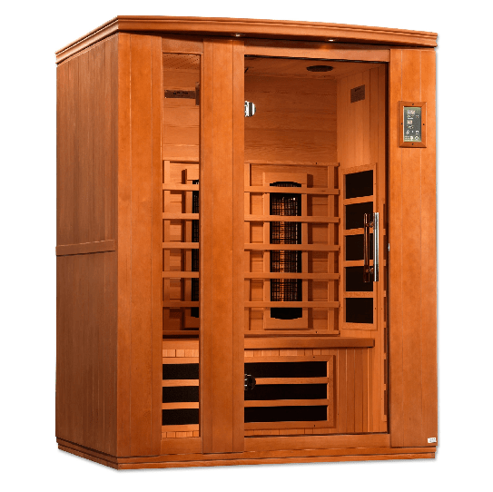 Golden Designs Dynamic Lugano 3-Person Full Spectrum Infrared Sauna DYN-6336-03 FS