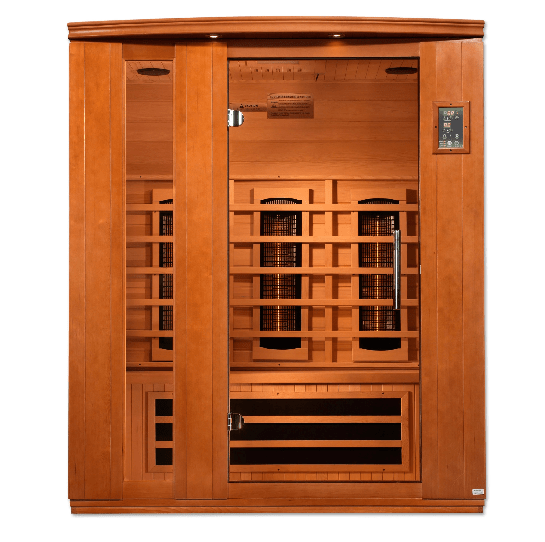Golden Designs Dynamic Lugano 3-Person Full Spectrum Infrared Sauna DYN-6336-03 FS