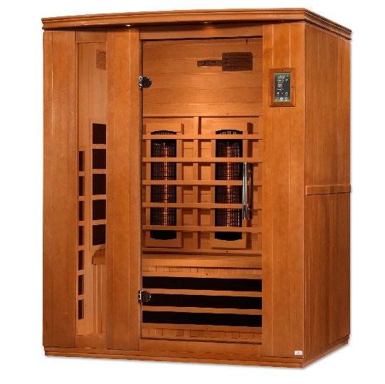 Golden Designs Dynamic Lugano 3-Person Full Spectrum Infrared Sauna DYN-6336-03 FS
