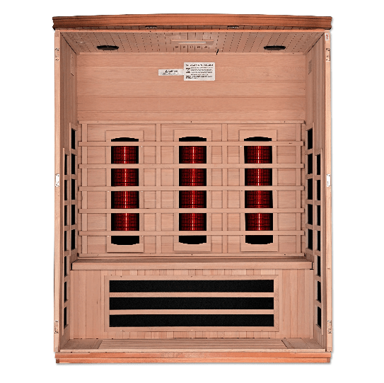 Golden Designs Dynamic Lugano 3-Person Full Spectrum Infrared Sauna DYN-6336-03 FS