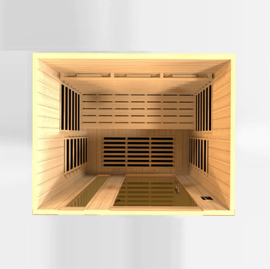 Golden Designs Dynamic Lugano 3-Person Full Spectrum Infrared Sauna DYN-6336-03 FS