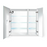 Krugg Svange 3636L 36″ X 36″ LED Bi-View Medicine Cabinet w/Dimmer & Defogger