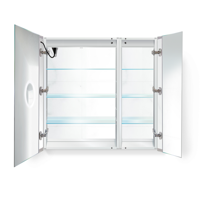 Krugg Svange 3636L 36″ X 36″ LED Bi-View Medicine Cabinet w/Dimmer & Defogger