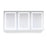 Krugg Svange 72″ X 36″ Triple LED Medicine Cabinet w/Dimmer & Defogger 7236TLRR