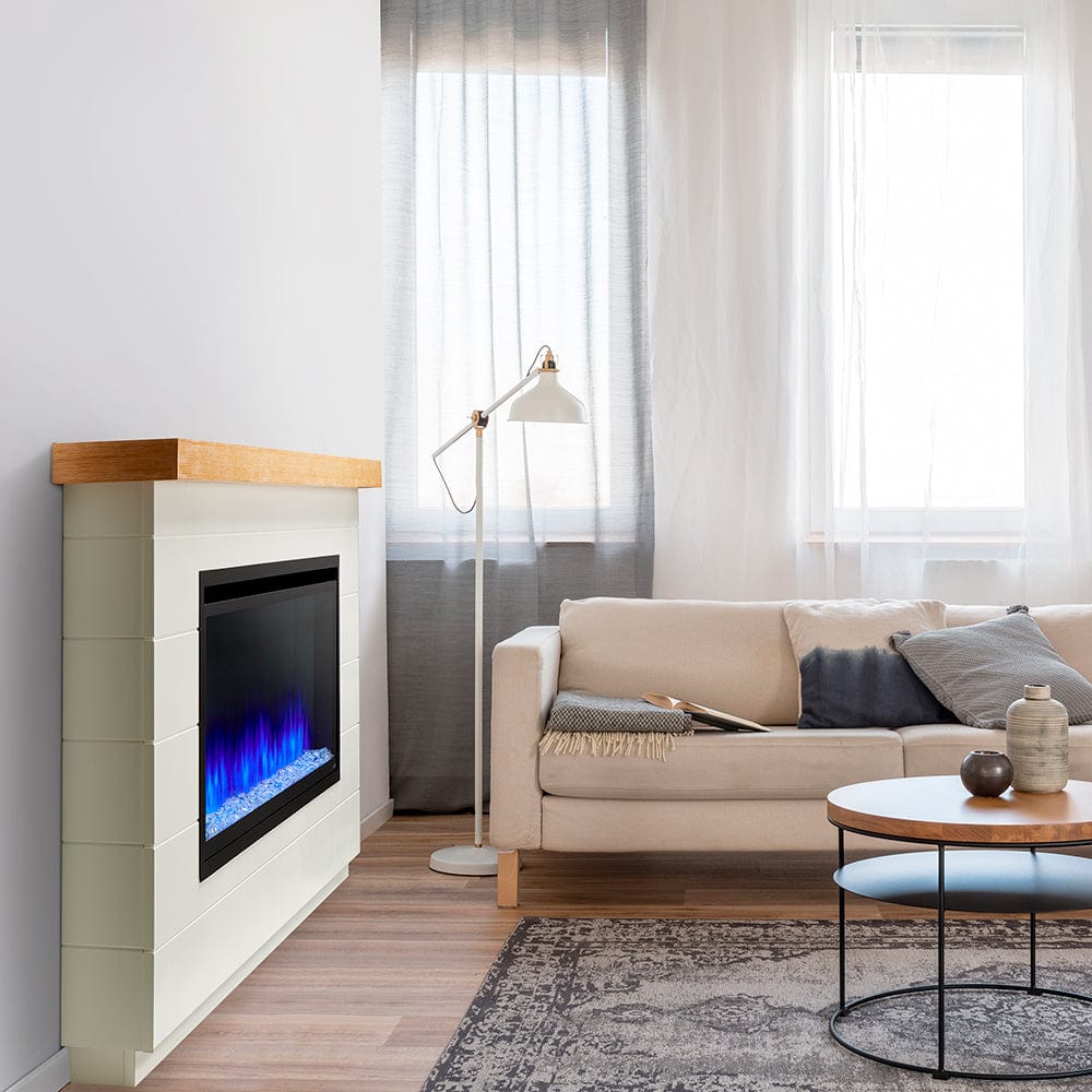 SimpliFire Boyd Modern Farmhouse Electric Fireplace Mantel Package SF-ALLP50-BOKMF