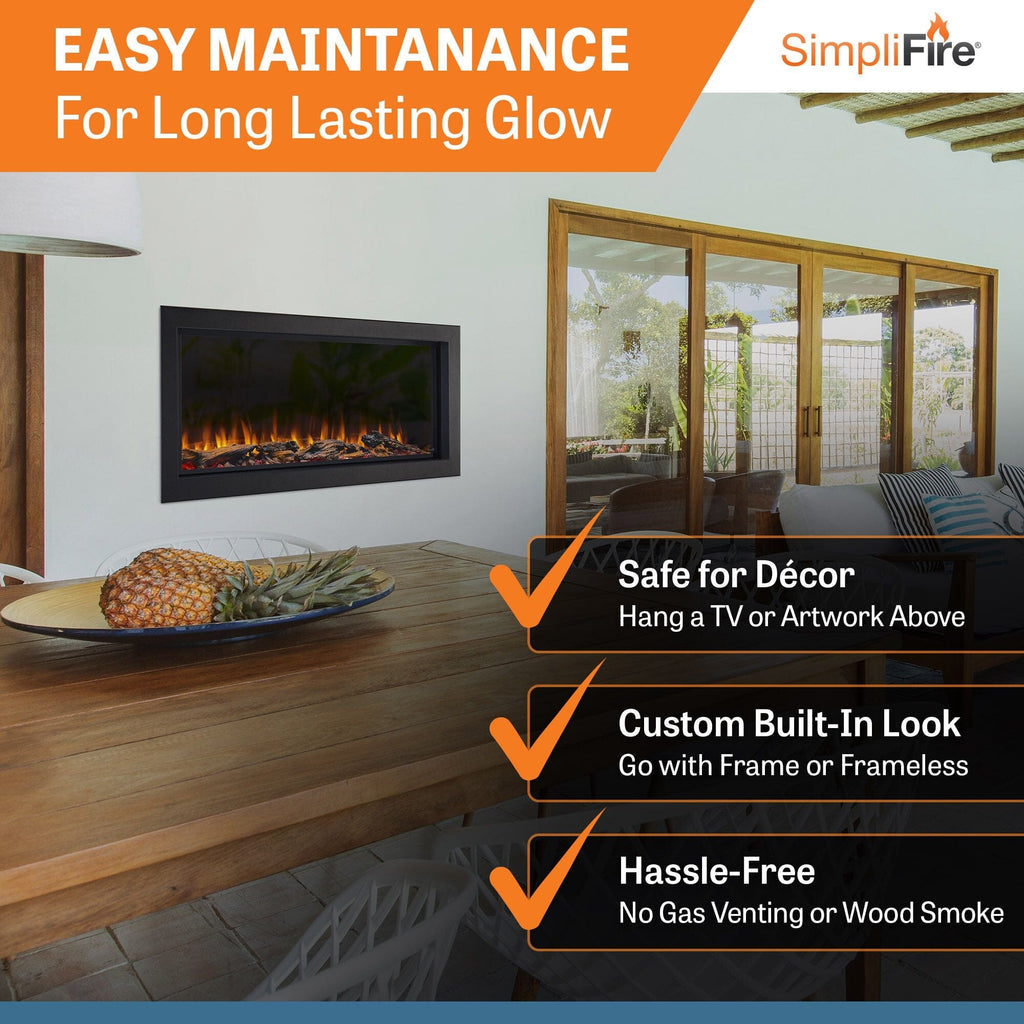 SimpliFire 43-in Forum Outdoor Linear Electric Fireplace  SF-OD43