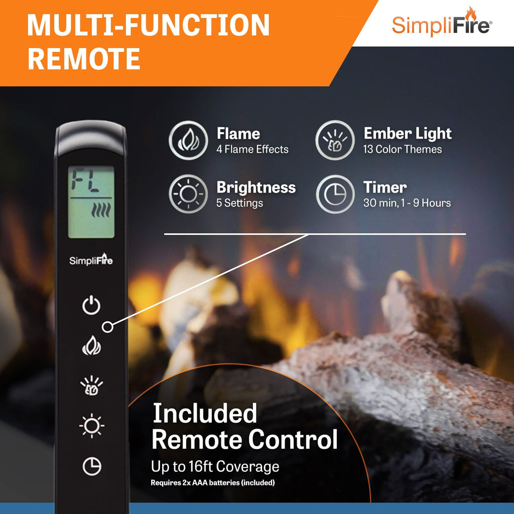 SimpliFire 43-in Forum Outdoor Linear Electric Fireplace  SF-OD43