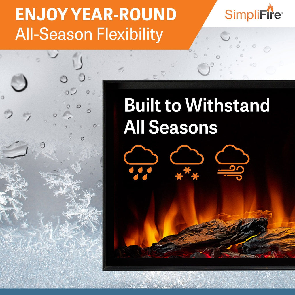 SimpliFire 43-in Forum Outdoor Linear Electric Fireplace  SF-OD43