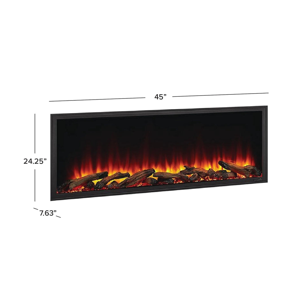 SimpliFire Scion 43-Inch Linear Recessed Smart Electric Fireplace SF-SCN43
