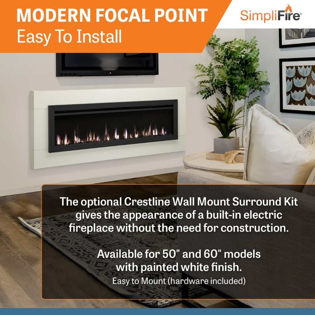 SimpliFire Allusion Slim Linear Electric Fireplace SF-ALLS50