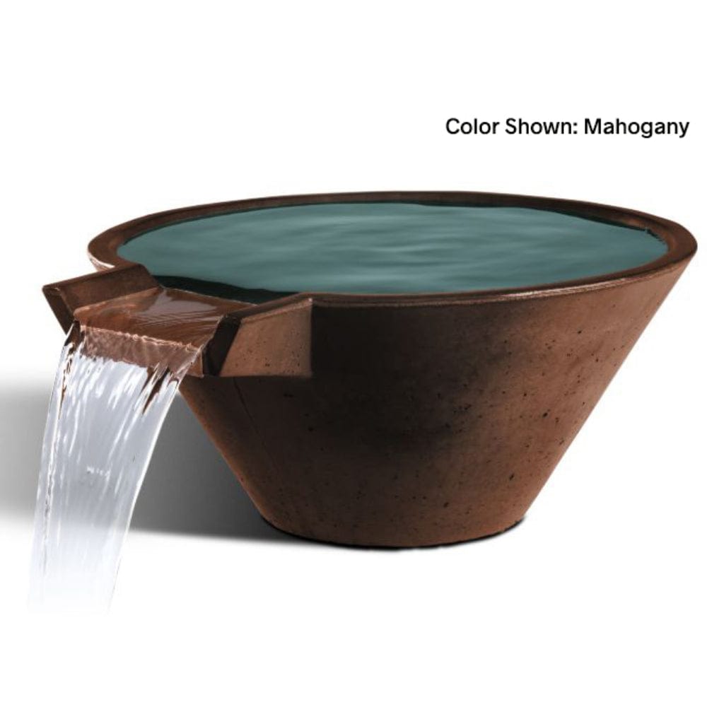 Slick Rock Concrete 22" Cascade Conical Water Bowl KCC22CNL