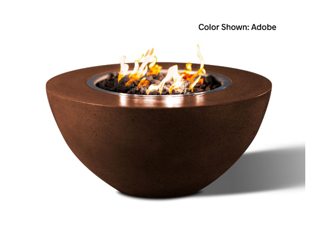 Slick Rock Concrete Oasis 34" Round Fire Bowl + Free Cover