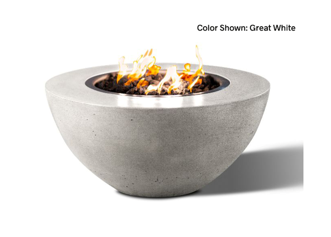 Slick Rock Concrete Oasis 34" Round Fire Bowl + Free Cover