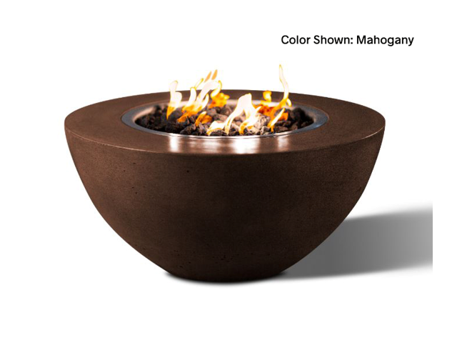 Slick Rock Concrete Oasis 34" Round Fire Bowl + Free Cover