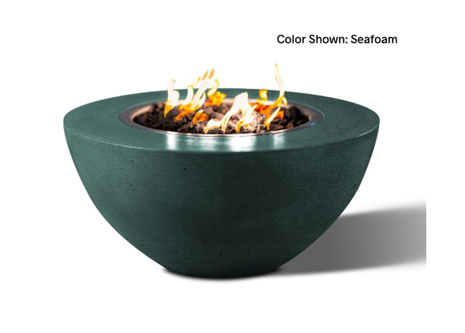 Slick Rock Concrete Oasis 34" Round Fire Bowl + Free Cover