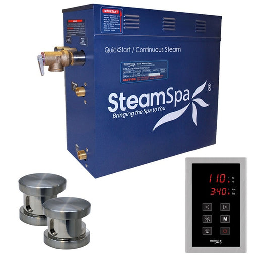 SteamSpa Oasis 10.5 KW QuickStart Bath Generator in Brushed Nickel OAT1050BN