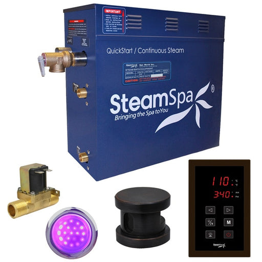 SteamSpa Indulgence 4.5kW Generator with Auto Drain-Oil Rubbed Bronze INT450OB-A