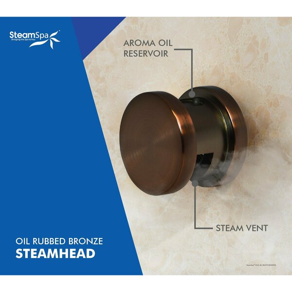 SteamSpa 2 x 7.5kW QuickStart Steam Bath Generator w Dual Aroma Pump in Oil Rubbed Bronze BKT1500ORB-ADP