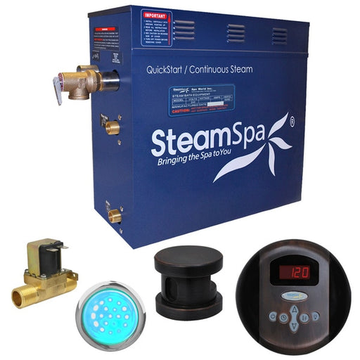 SteamSpa Indulgence 4.5kW Generator with Auto Drain-Oil Rubbed Bronze IN450OB-A
