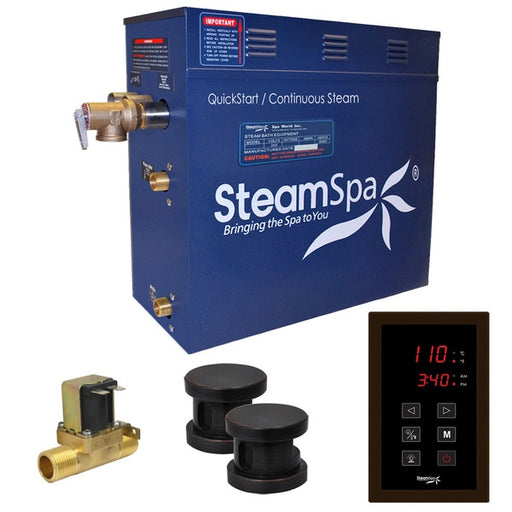 SteamSpa Oasis 10.5 KW Bath Generator w/Auto Drain - Oil Rubbed Bronze OAT1050OB-A