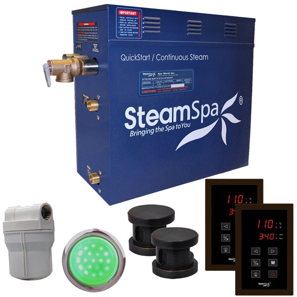 SteamSpa Royal 12 KW QuickStart Bath Generator in Oil Rubbed Bronze RYT1200OB