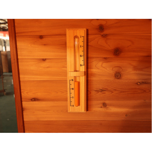 SunRay Seneca 3-Person Contemporary Outdoor Sauna With Harvia Heater HL300D5