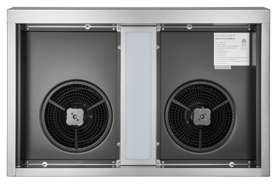 Hauslane UC-PS60 Ducted Under Cabinet Range Hood