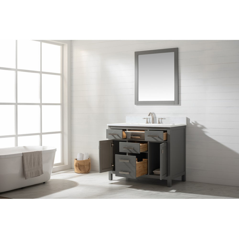 Design Element V01-42-GY Valentino 42 Inch Single Vanity