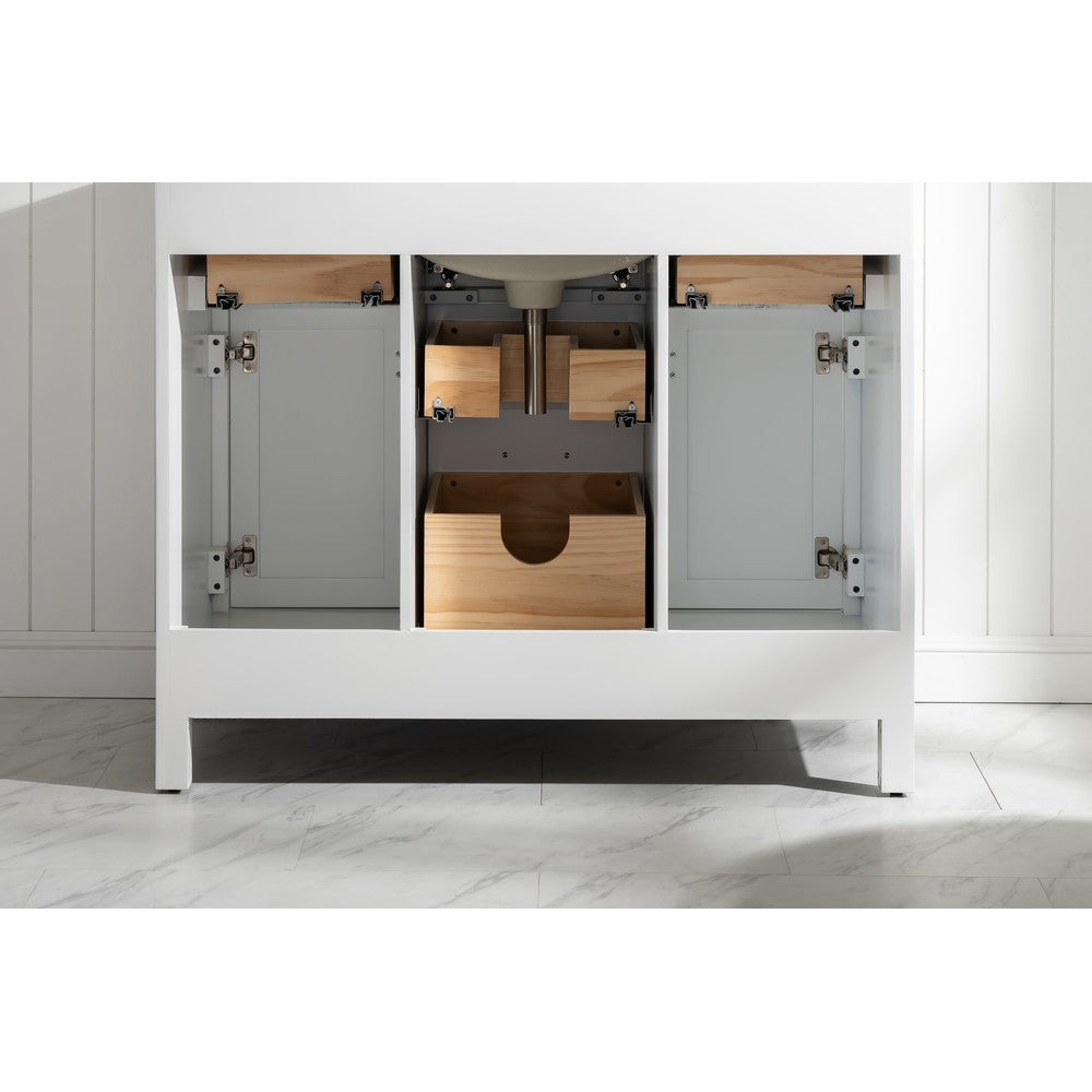 Design Element V01-42-WT Valentino 42 Inch Single Vanity