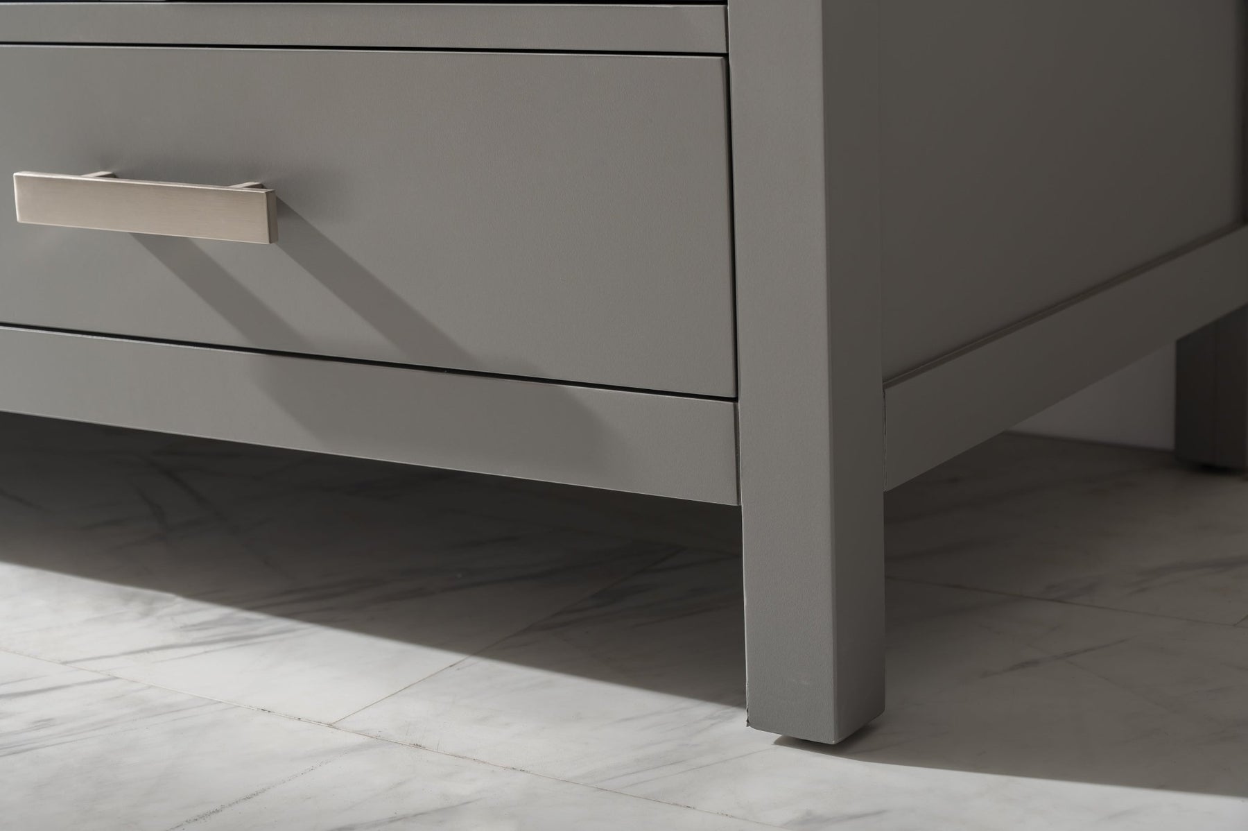 Design Element Valentino 72" Single Sink Vanity with White Quartz Top