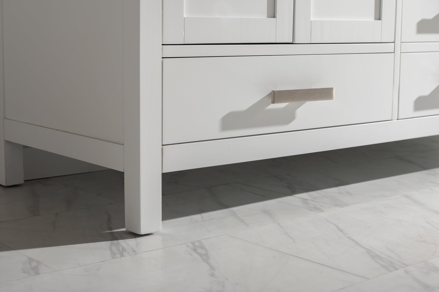 Design Element Valentino 72" Single Sink Vanity with White Quartz Top