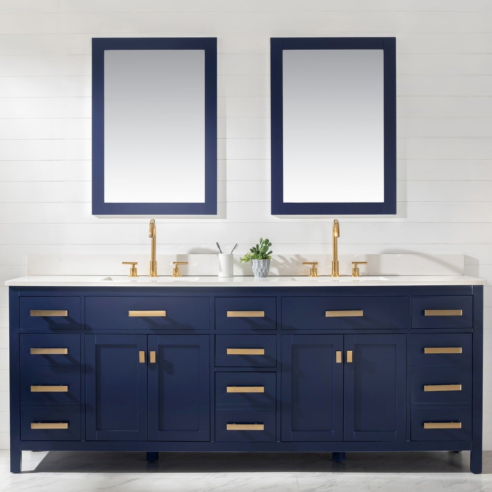 Design Element V01-84-BLU Valentino 84 Inch Double Sink Vanity