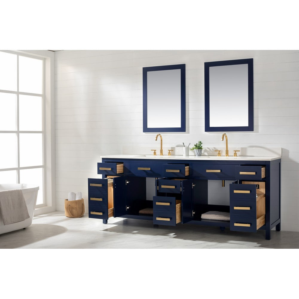 Design Element V01-84-BLU Valentino 84 Inch Double Sink Vanity