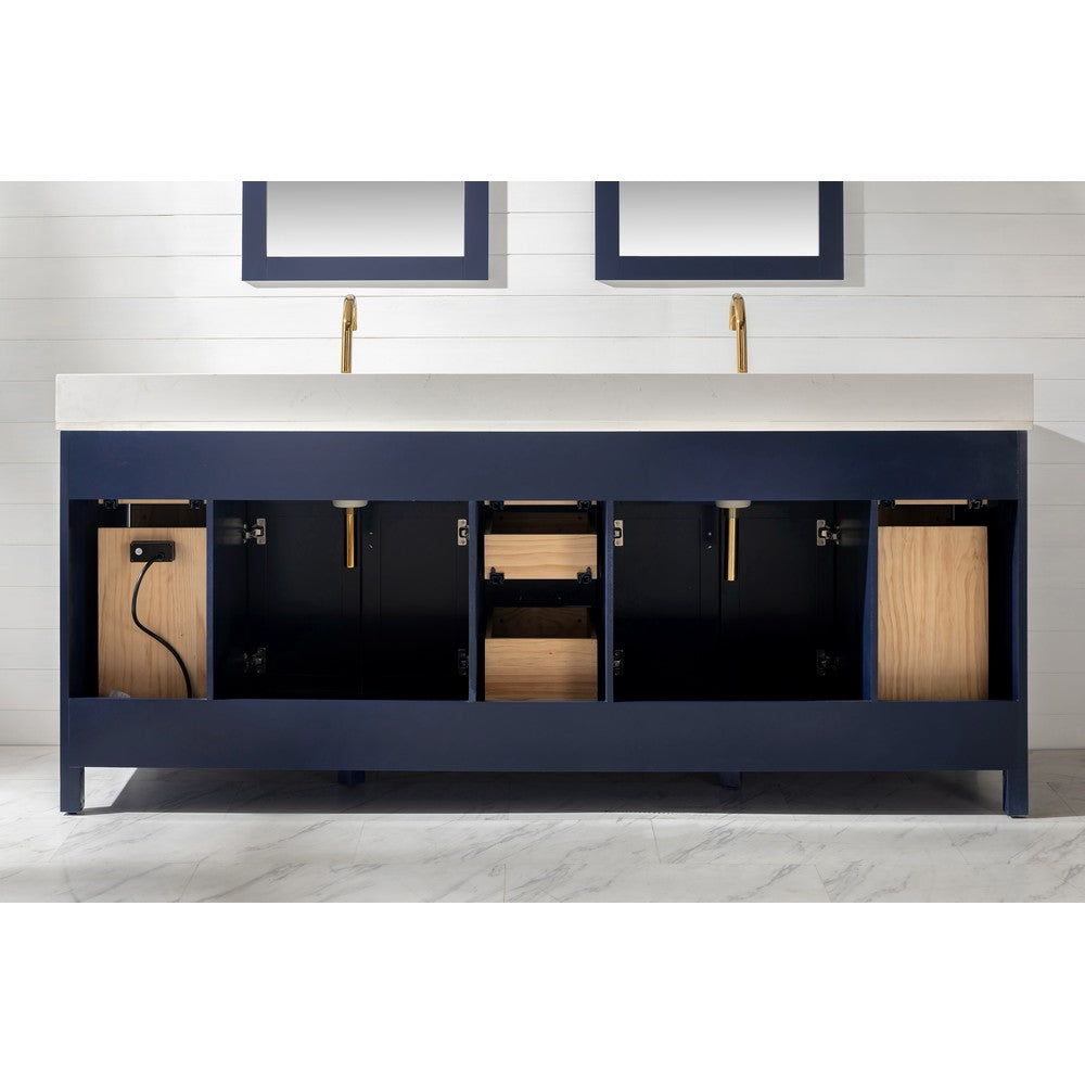 Design Element V01-84-BLU Valentino 84 Inch Double Sink Vanity
