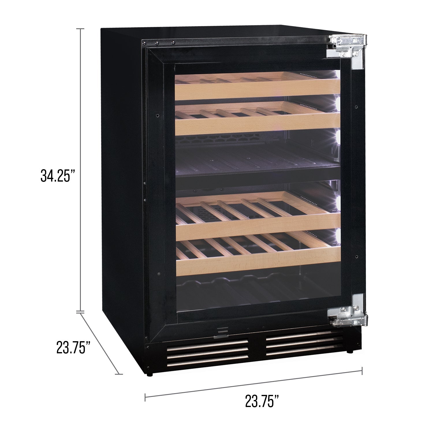 Allavino 24" Wide Dual Zone Panel Ready Wine Refrigerator AO VCWR-24PRD-2R