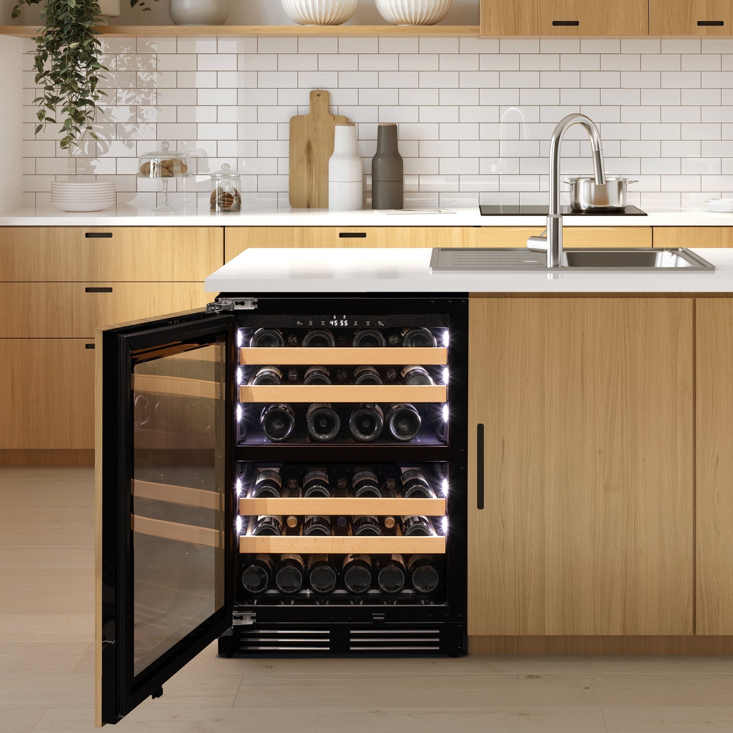 Allavino 24" Wide Single Zone Panel Ready Wine Refrigerator AO VCWR-24PRS-1R
