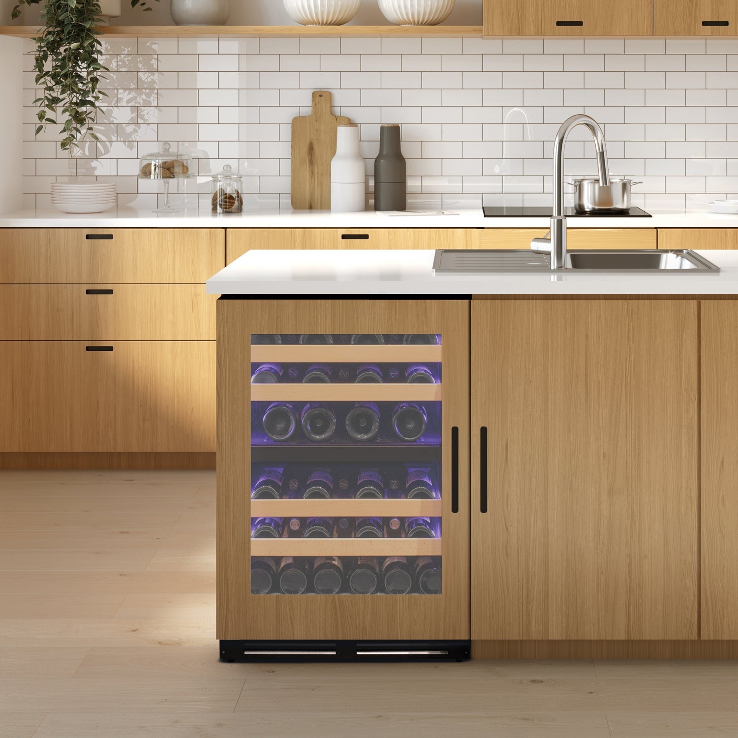 Allavino 24" Wide Single Zone Panel Ready Wine Refrigerator AO VCWR-24PRS-1R