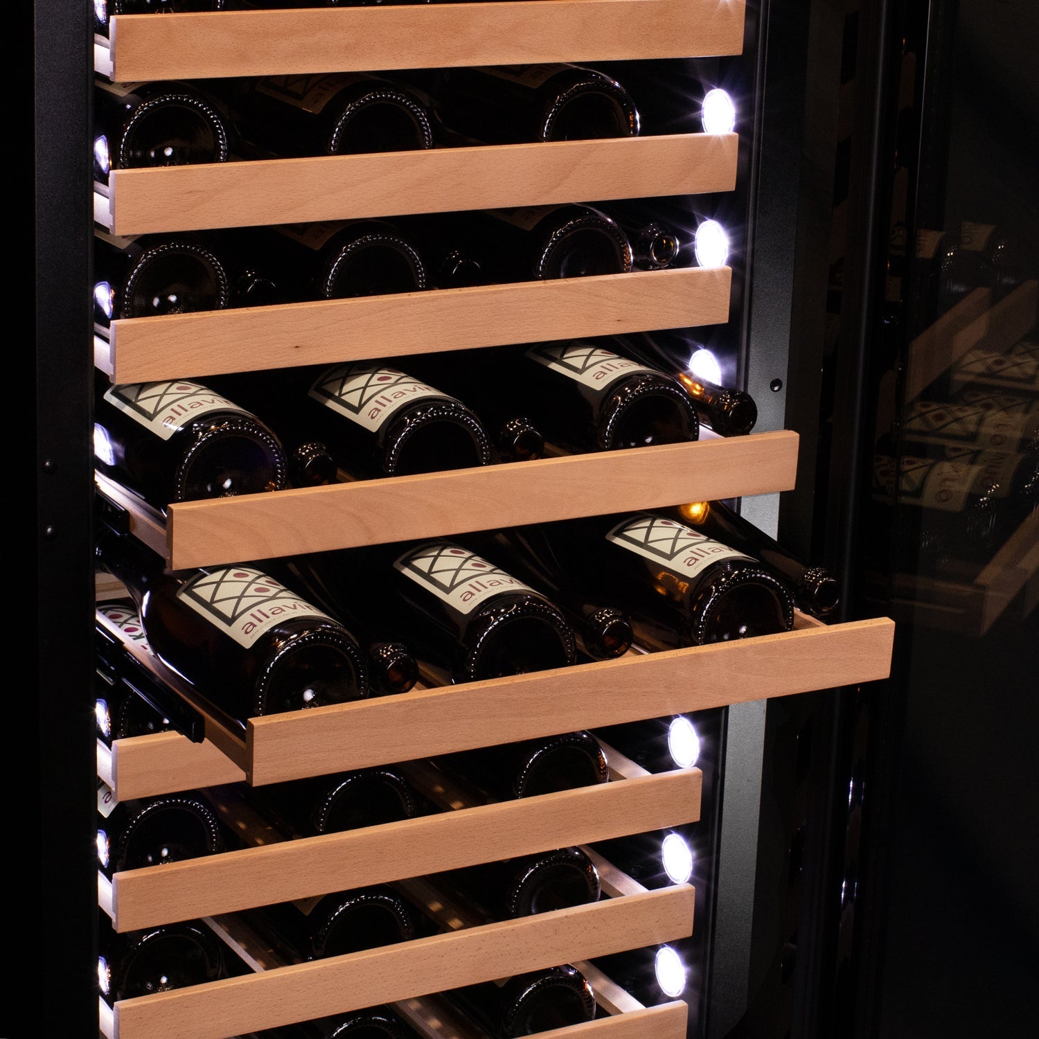 Allavino 107 Bottle Single Zone Panel Ready Wine Refrigerator AO VCWR-107PRS-1R
