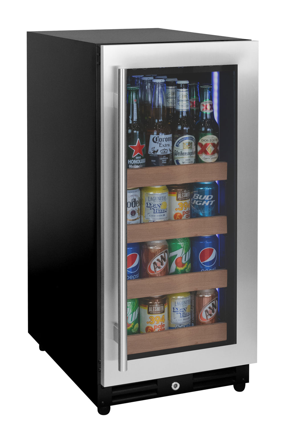Allavino 15" Wide Reserva Series Stainless Steel Right Hinge Beverage Center AO VSBC15L-SSR