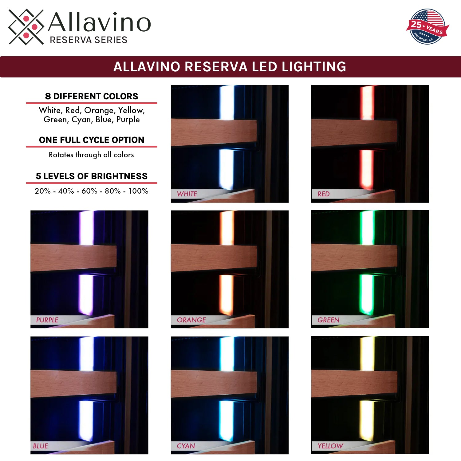 Allavino 24" Wide Reserva Series Stainless Steel Left Hinge Beverage Center  AO VSBC24L-SSL